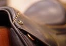 close-up of an English saddle